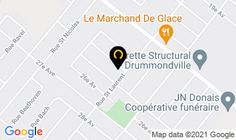 Labrie Fortunat in Drummondville map