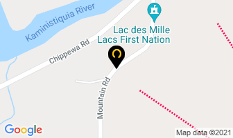Lac Des Mille Lacs First Nations in Thunder Bay map