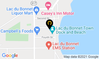 Lac Du Bonnet Library in Lac Du Bonnet map