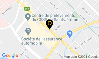 L'acad&eacute;mie Dansetout in Saint-Jérôme map