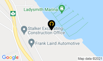 Ladysmith Marina in Ladysmith map