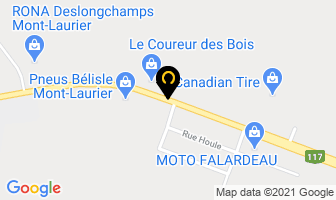 Lafarge Canada Inc in Mont-laurier map