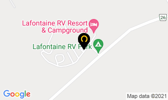 Lafontaine Rv Park in Tiny map