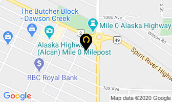 Lake View Credit Union in Dawson Creek map
