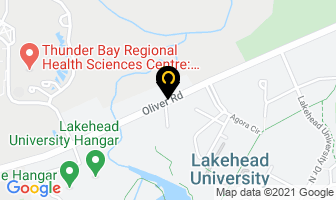Lakehead University Kinesiology School in Thunder Bay map