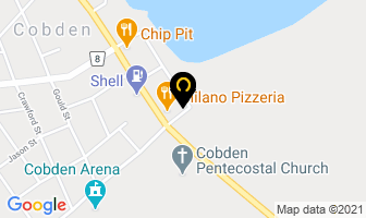 Lakeshore Motors in Cobden map