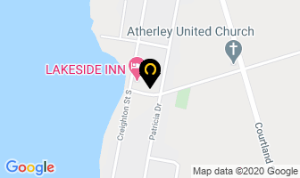 Lakeside Inn in Orillia map