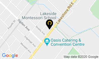 Lakeside Montessori School in Mississauga map