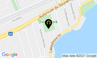 Lakeside Swimming Pool in Pointe-Claire map