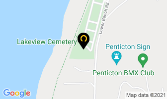 Lakeview Cemetery in Penticton map