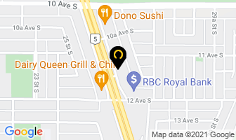 Lakeview Dental Clinic in Lethbridge map