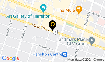 Lalonde & Associates Process Serving in Hamilton map