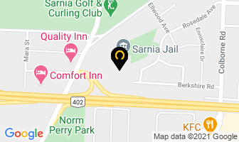 Lambton Law Association in Sarnia map