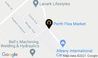 Lanark County Support in Perth map