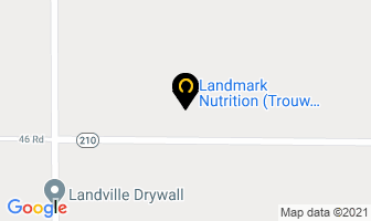 Landmark Nutrition in Division No. 22 map