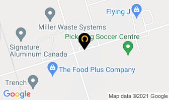 Lane 1 Inc in Pickering map