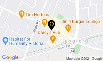 Langford Fountain Diner in Victoria map