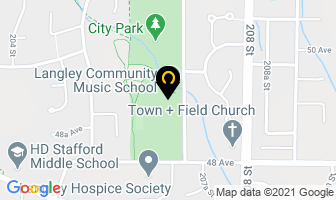 Langley Community Music School in Langley map