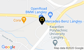 Langley Porsche in Langley map