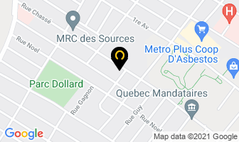 Langlois Alain Construction Inc in Asbestos map
