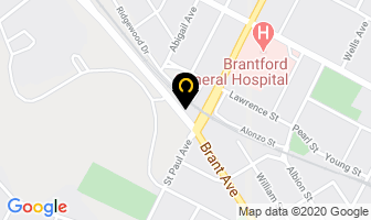 Langwinska Dentistry P.c. in Brantford map
