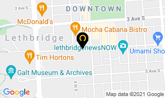 Larson Arthur N in Lethbridge map