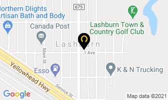 Lashburn Cleaning Plant in Lashburn map
