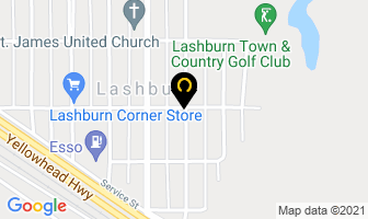 Lashburn Community Church in Lashburn map