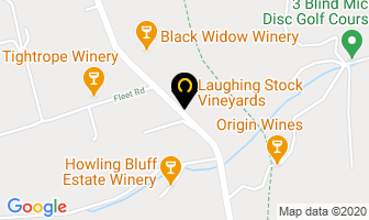 Laughing Stock Vineyards in Penticton map