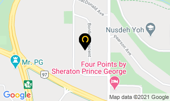 Laura Fry Weaving Studio in Prince George map