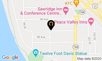 Laurin Adjusters Ltd in Peace River map