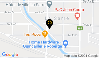 Lavigne Notaire in La Sarre map