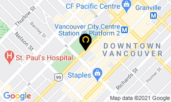 Law Courts Center in Vancouver map
