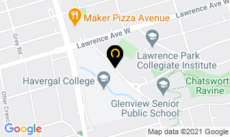 Lawrence Park Condominiums Phone in Toronto map