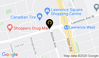 Lawrence Square in North York map