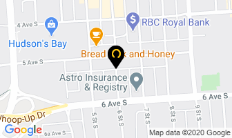 Lawson Sherri Century 21 in Lethbridge map