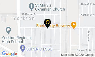 Lazy Maples Bed & Breakfast in Yorkton map