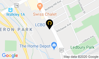 Lcbo in Guelph map