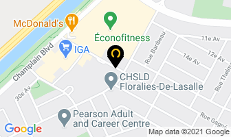 Le Cavalier Jean Archambeault in Lasalle map