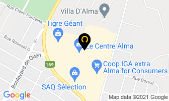 Le Centre Alma in Alma map