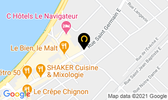 Le Coyote Bar in Rimouski map