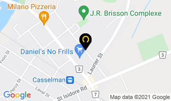 Le H&acirc;vre in Casselman map