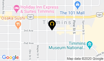 Le Loup 104.1 Fm Office in Timmins map