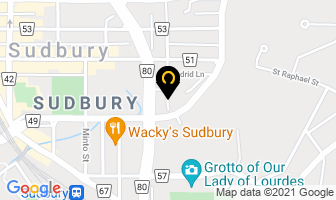 Le Loup 98.9Fm Office in Sudbury map