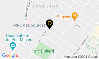 Le P'tit Bonheur De St-Camille in Asbestos map