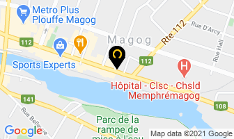 Le Salon in Magog map