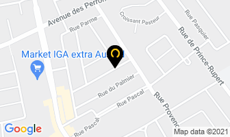 Le Service Du Chat Bott&eacute; De Laval in Laval map