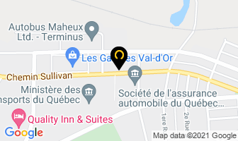 Le Tech Michel Cusson in Val-d'Or map