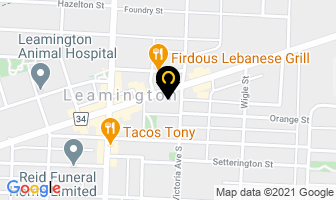Leamington Fitness in Leamington map