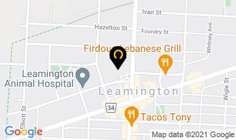 Leamington United Church in Leamington map